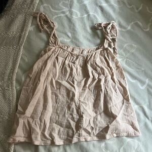 Asos Women's Cream Sleeveless Top